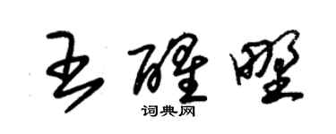 朱錫榮王醒野草書個性簽名怎么寫