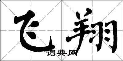 翁闓運飛翔楷書怎么寫