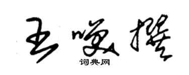 朱錫榮王笑撰草書個性簽名怎么寫