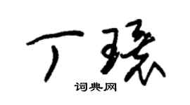 朱錫榮丁環草書個性簽名怎么寫