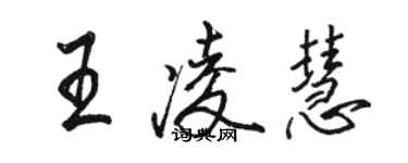 駱恆光王凌慧行書個性簽名怎么寫