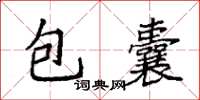 袁強包囊楷書怎么寫