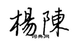 王正良楊陳行書個性簽名怎么寫