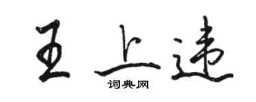 駱恆光王上違行書個性簽名怎么寫