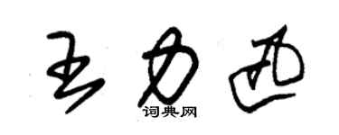 朱錫榮王力迅草書個性簽名怎么寫