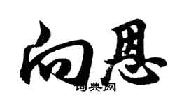 胡問遂向恩行書個性簽名怎么寫