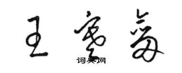 駱恆光王寒劍草書個性簽名怎么寫