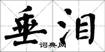 翁闓運垂淚楷書怎么寫