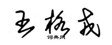 朱錫榮王格戎草書個性簽名怎么寫