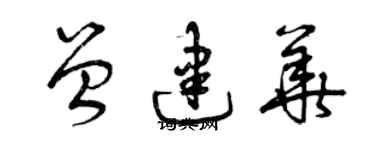 曾慶福曾建華草書個性簽名怎么寫