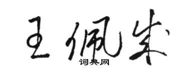 駱恆光王佩成草書個性簽名怎么寫