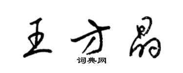 梁錦英王方晶草書個性簽名怎么寫