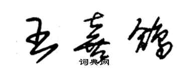 朱錫榮王喜鴿草書個性簽名怎么寫