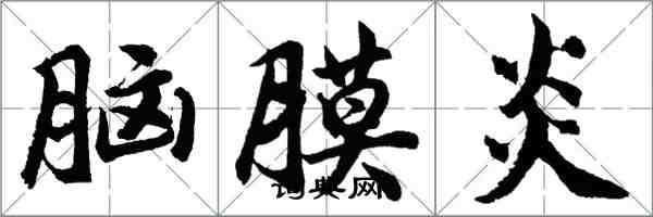 胡問遂腦膜炎行書怎么寫