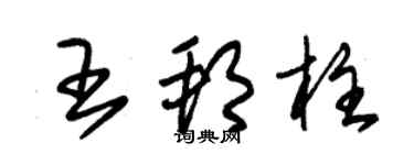 朱錫榮王邦柱草書個性簽名怎么寫