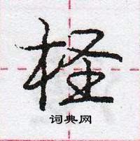 龐中華寫的硬筆行書檉