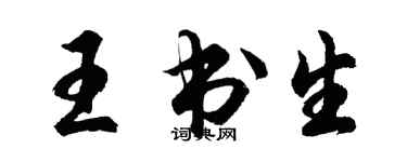 胡問遂王書生行書個性簽名怎么寫