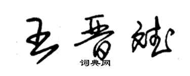 朱錫榮王晉斌草書個性簽名怎么寫