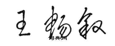 駱恆光王暢敘草書個性簽名怎么寫