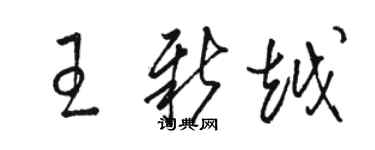 駱恆光王新越草書個性簽名怎么寫