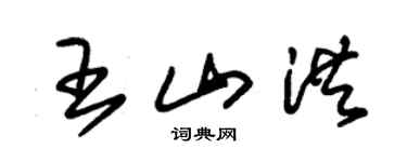朱錫榮王山洪草書個性簽名怎么寫