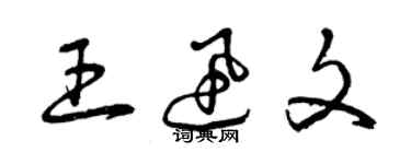 曾慶福王迅文草書個性簽名怎么寫