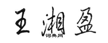 駱恆光王湘盈行書個性簽名怎么寫