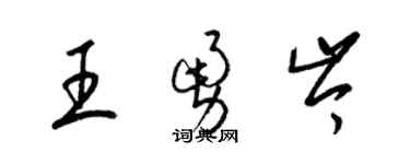 梁錦英王勇岑草書個性簽名怎么寫