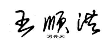 朱錫榮王順洪草書個性簽名怎么寫