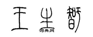 陳墨王生智篆書個性簽名怎么寫