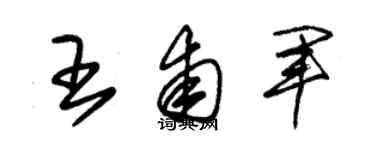 朱錫榮王甫軍草書個性簽名怎么寫