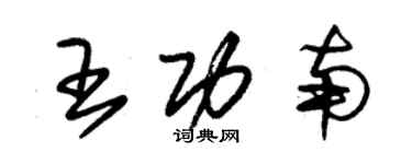 朱錫榮王功南草書個性簽名怎么寫