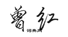 駱恆光曾紅行書個性簽名怎么寫