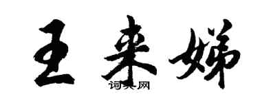 胡問遂王來娣行書個性簽名怎么寫
