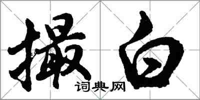 胡問遂撮白行書怎么寫