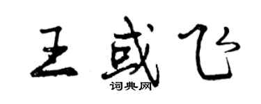 曾慶福王或飛行書個性簽名怎么寫