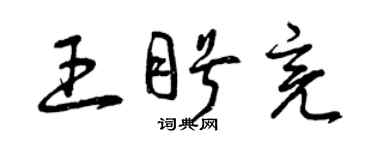 曾慶福王盼亮草書個性簽名怎么寫
