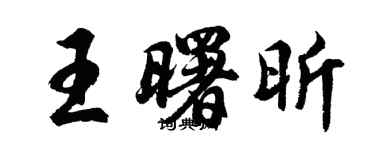 胡問遂王曙昕行書個性簽名怎么寫