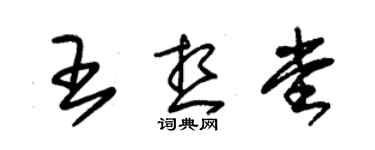 朱錫榮王想堂草書個性簽名怎么寫