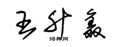 朱錫榮王升鑫草書個性簽名怎么寫