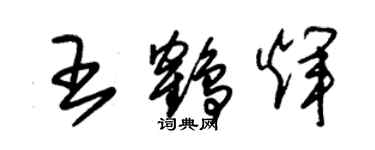 朱錫榮王鶴輝草書個性簽名怎么寫