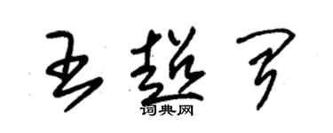 朱錫榮王超聞草書個性簽名怎么寫