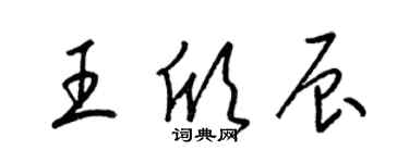 梁錦英王欣辰草書個性簽名怎么寫