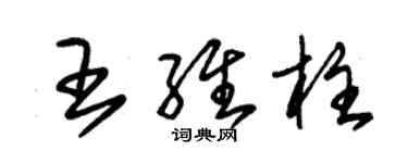 朱錫榮王維柱草書個性簽名怎么寫