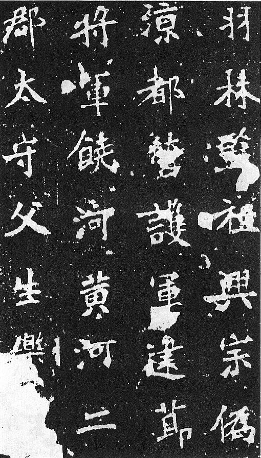 刀譜樣的書法《張猛龍碑》