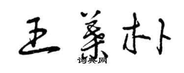 曾慶福王葉朴草書個性簽名怎么寫