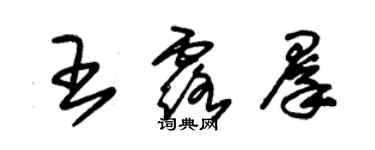 朱錫榮王露群草書個性簽名怎么寫