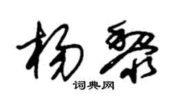 朱錫榮楊黎草書個性簽名怎么寫
