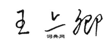 駱恆光王亦卿草書個性簽名怎么寫