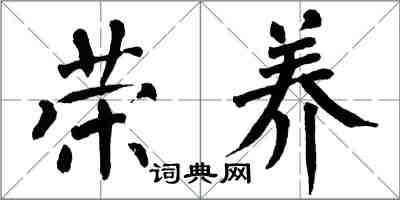 翁闓運榮養楷書怎么寫